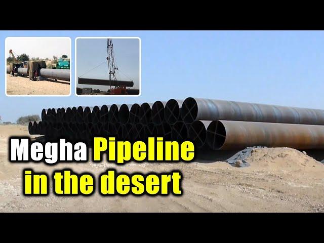 Megha Pipeline in the desert | MEIL Hydrocarbons