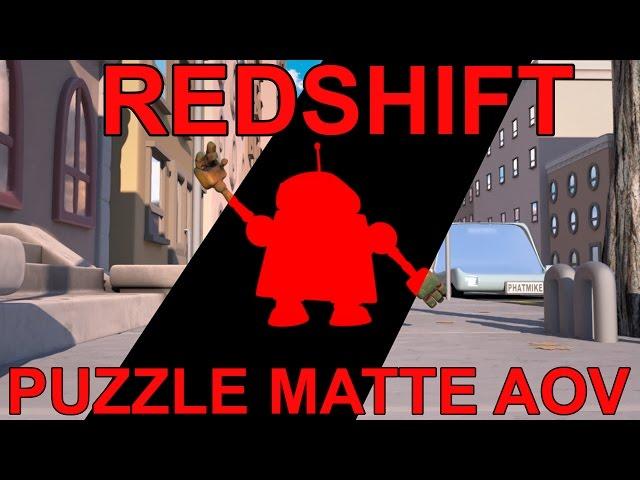 Redshift Exporting Puzzle Matte to Nuke Tutorial