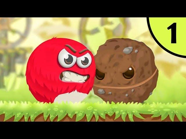 Несносный КРАСНЫЙ ШАР спасает деревню #1. Начало. Мультик ИГРА Red Ball Evolved на Игрули TV