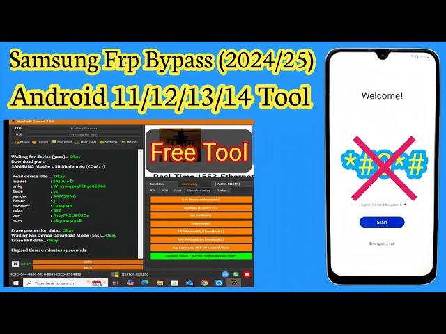 New Methed 2025 Samsung FRP Bypass Tool | All Cpu Samsung FRP Unlock Android 12-13-14 Without *#0*#