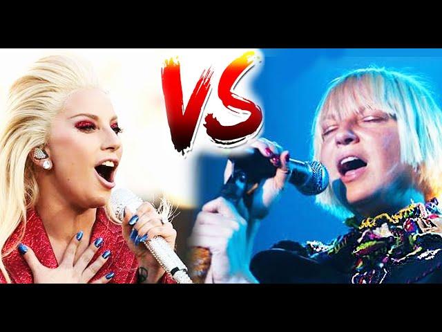 LADY GAGA VS SIA! Леди Гага - проблемы с голосом! Вокальные приемы, дающие побочные эффекты в пении!