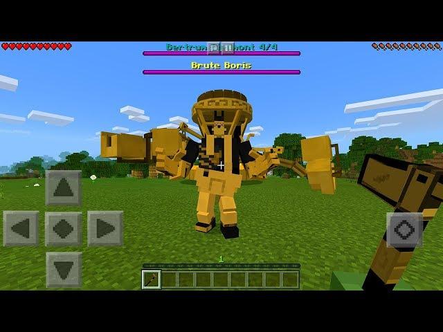 Bendy And The Ink Machine Boss Fight in Minecraft Pocket Edition...