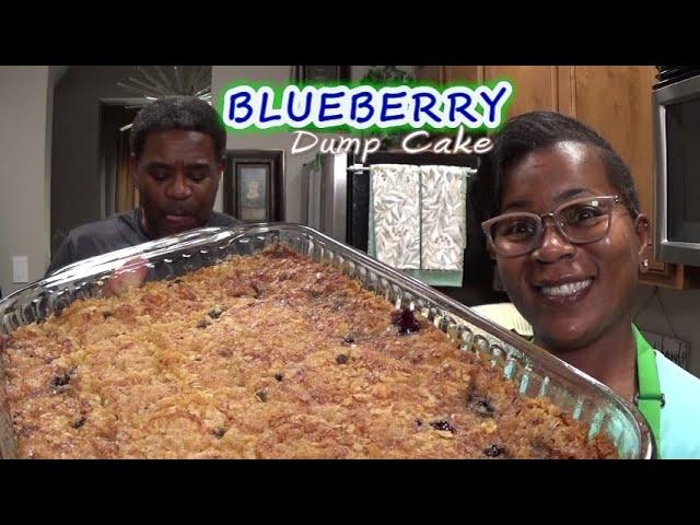 Blueberry Dump Cake | This Blueberries & Cream Oatmeal Topping Tastes Like A Cookie! | It's So Good!