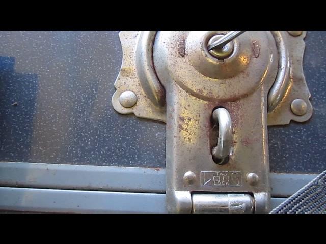 How to Open an Old Vintage Antique Trunk or Chest Lock