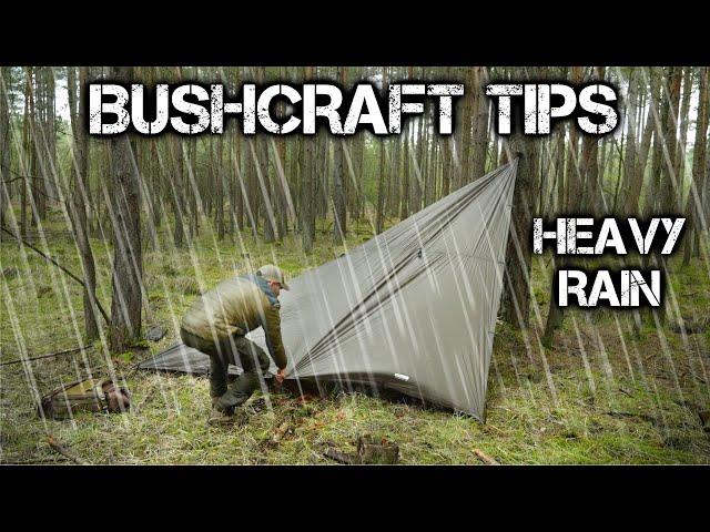 20 Bushcraft Tips: Heavy Rain & Wet Weather Conditions