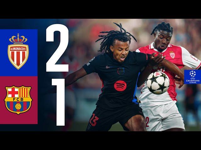 HIGHLIGHTS | AS MONACO 2 vs 1 FC BARCELONA | UEFA CHAMPIONS LEAGUE 2024/25