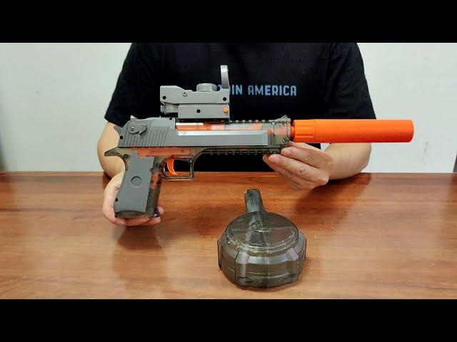 Desert Eagle Electric Water Gun with Drum Unboxing 2024