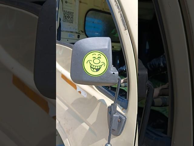 #Tata ACE# side mirror#smiley sticker#side door#black radium sticker modified#trending #shortvideo