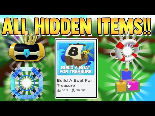 ALL *HIDDEN* ITEMS (TUTORIAL) | Build a Boat for Treasure ROBLOX