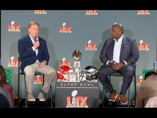 NFL Commissioner Roger Goodell: "Ridiculous" Refs Favoring Chiefs Ahead of Super Bowl LIX vs Eagles