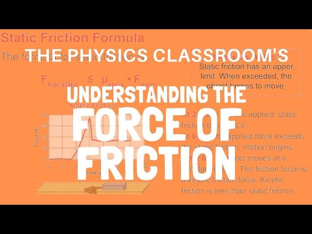 The Force of Friction