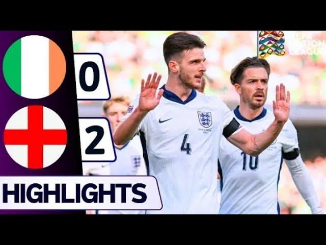 England Vs Ireland HIGHLIGHTS uefa nations league 2024 | Jack Grealish Gosl,'Declan Rice Goal|XTREME