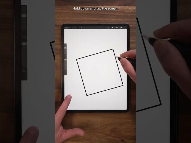 Procreate Tips #14: Quick Shapes!  #shorts