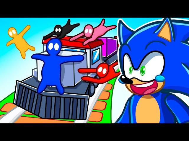 5 Friends on 1 TRAIN… (GANG BEASTS)