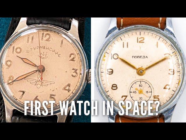 First watch in space: Shturmanskie, Pobeda or Omega?