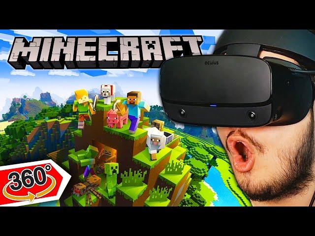 اولین تجربه من از ماینکرفت در واقعیت مجازی  - Minecraft VR