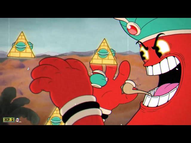 CupHead Boss:Djimmi The Great in "Pyramid Peril" Gameplay Playthrough 2017 (1080p 60fps)