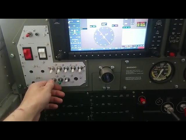 Flight Simulator Cessna G1000  first start up test! Homecockpits.fr