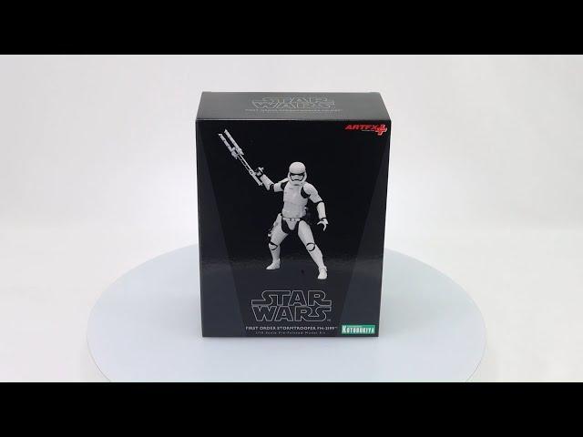 Star Wars First Order Stormtrooper FN-2199 ARTFX+ Statue Box Video