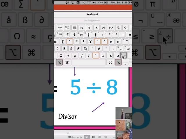 An EASY way to type the division symbol