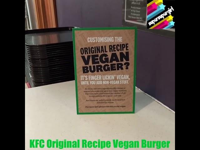 KFC Vegan burger for #veganuary #KFC