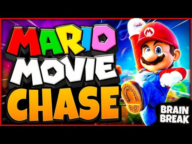 The Super Mario Bros Movie Chase | Brain Break | Just Dance | Mario Run | Matthew Wood