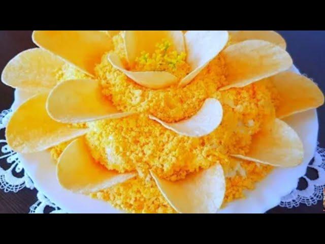 САЛАТ’’ГОСТИ В ШОКЕ ИЗ ЧЕГО ЖЕ ОН’’!А ВКУСНЫЙ КАКОЙ! ВЕК ЖИВИ ВЕК УЧИСЬ!ОБАЛДЕННОЕ ПРАЗДНИЧНОЕ БЛЮДО