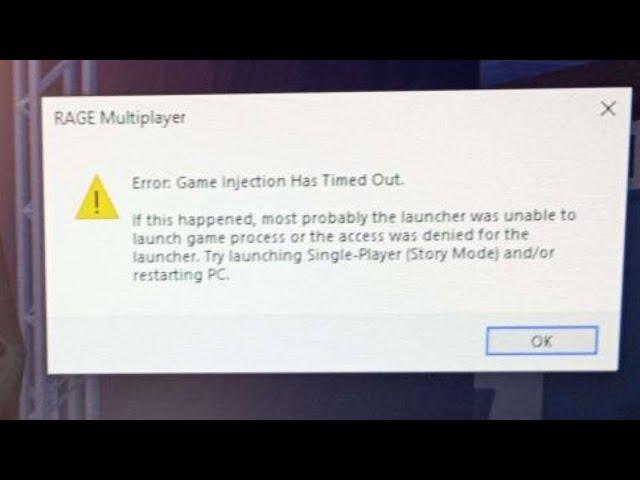 How to Solve Game Injection Has Timed Out | GTA 5 | Error | MR.WINGS