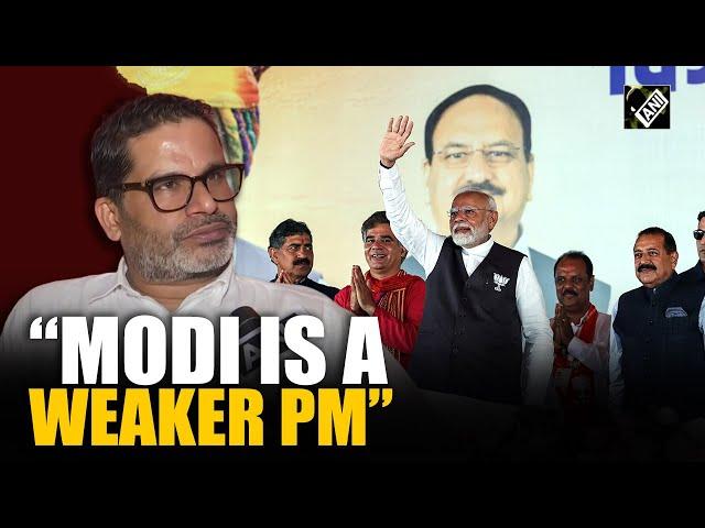 Jan Suraaj founder Prashant Kishor calls PM Modi a ‘weaker PM’