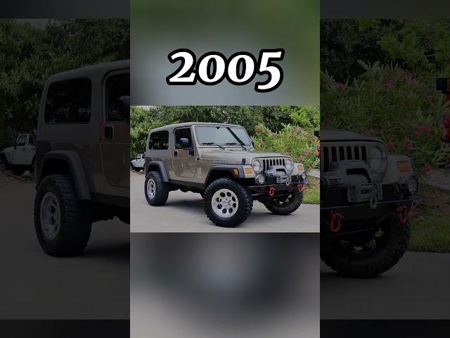 Evolution of jeep Wrangler (1990/2024)#jeepwrangler #jeep #automobile #evolution #2024 #viral #short