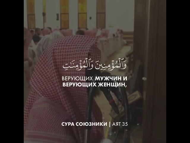 Чтец: Мухаммад Аль-Люхайдан Сура 33 Аль-Ахзаб (Союзники) аят 35 Красивое чтение Кур'ана!