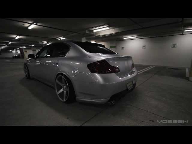 Infiniti G35 Sedan on 20" Vossen VVS-CV3 Concave Wheels / Rims