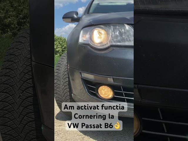 Am activat functia Cornering Lights la VW Passat B6!  #vwpassat #automobile #volkwagen #vwthing