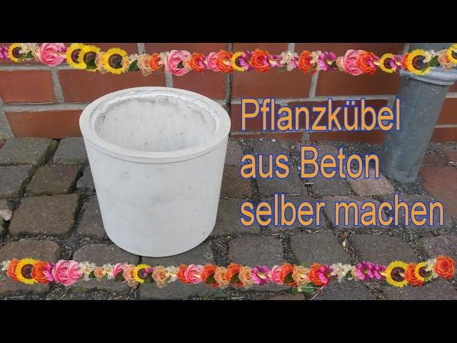 Pflanzkübel selber machen - Pflanztröge bauen / DIY Pflanzgefäße aus Beton gießen / Gartendeko