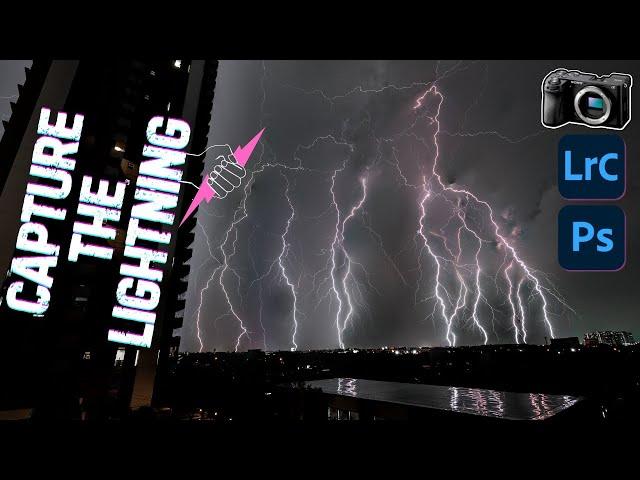 How to Photograph Lightning using Sony A6700 Camera & Stacking using Photoshop | Alissa & Jay