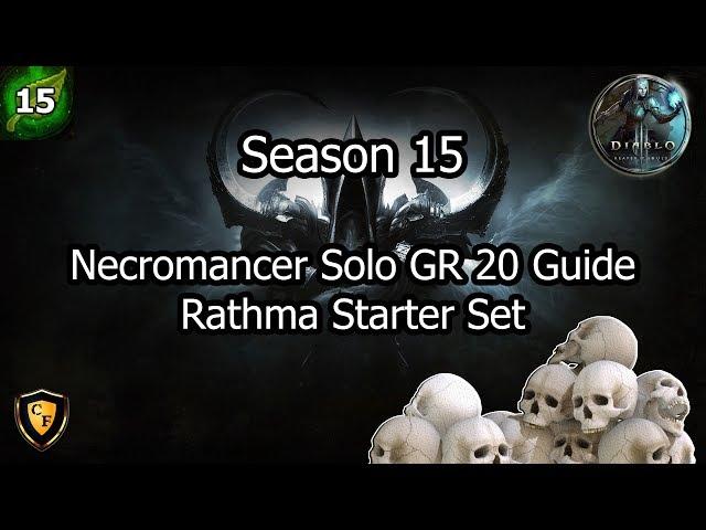 [D3] Season 15 Necromancer Solo GR 20 Guide (Rathma's Set)