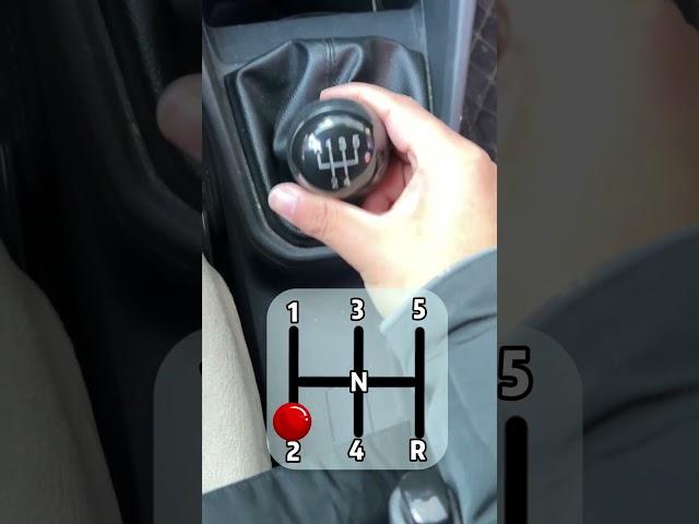 Manual car gear shifting tutorial #car #automobile #drivinglessons