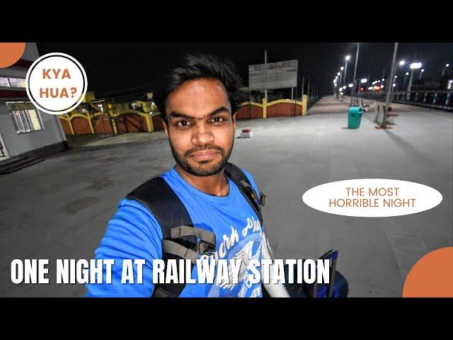 ONE NIGHT AT RAILWAY STATION OF INDIAN RAILWAYS | SLEEPING IN RETIRING ROOM