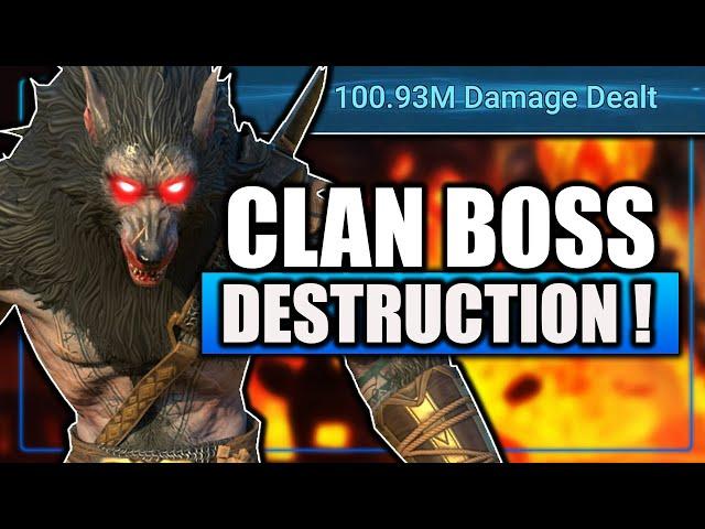  MY NEW 100M UNM CLAN BOSS TEAM  ROCKS THE DEMON LORD ! | Raid Shadow Legends