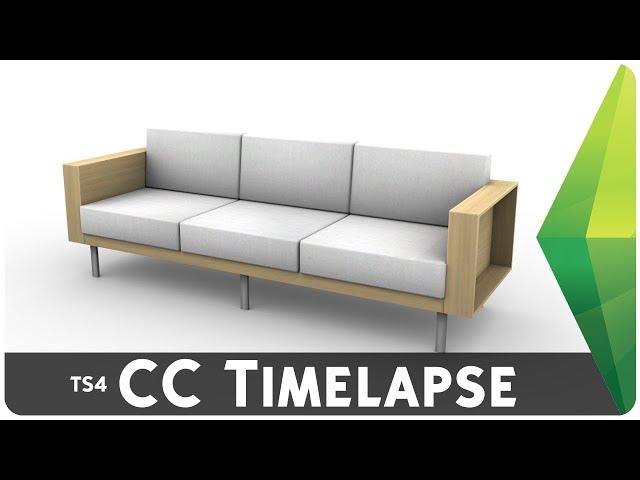 Making CC for Sims 4 | Timelapse (Sofa)