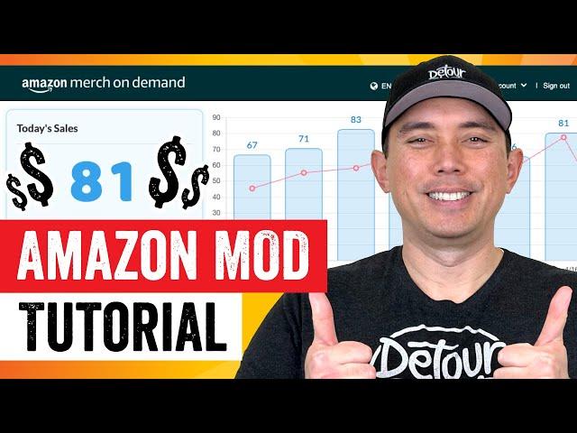 Amazon Merch on Demand Tutorial (2023) Tips for Niche Research, Design and Titles