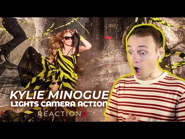 French reacts to KYLIE MINOGUE with LIGHTS CAMERA ACTION | Reaction to the Music Video