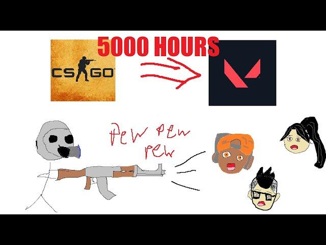 What 5000 HOURS of CSGO looks like in Valorant