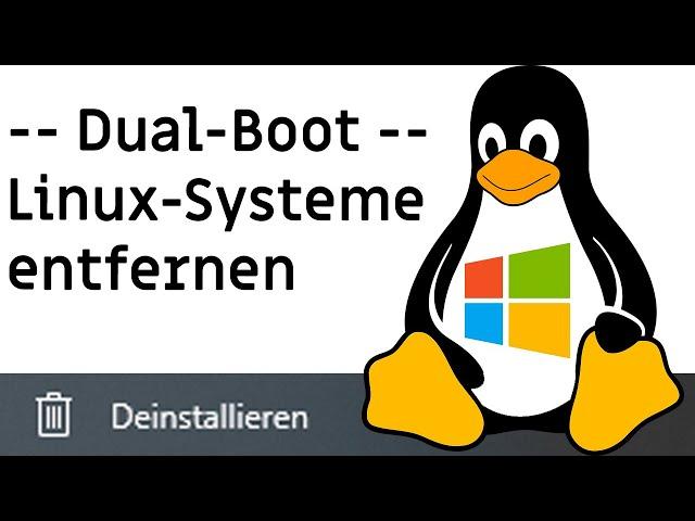 [TUT] Linux entfernen / löschen / "deinstallieren" [4K | DE]