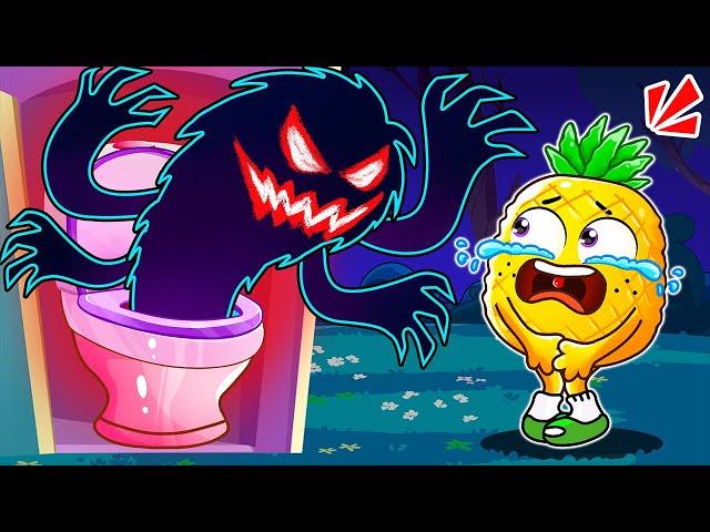 Monster In The Toilet Song  | Funny Kids Songs by YUM YUM Canada Kids Songs