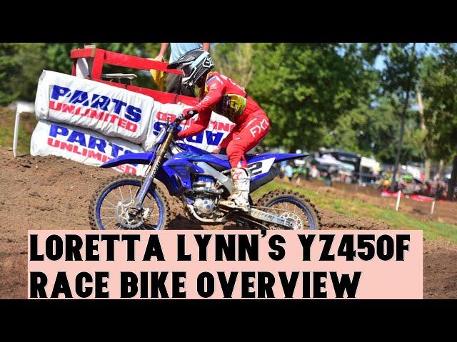 Loretta Lynn's YZ450F Race Bike Overview