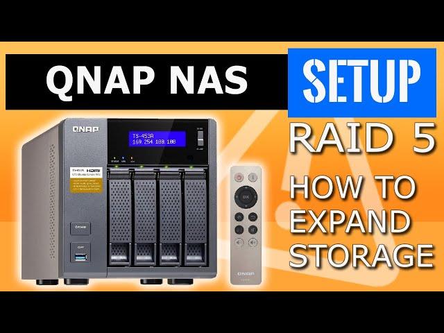 QNAP NAS RAID 5 expansion Data protection, how to expand storage. RAID level upgrade hard drives