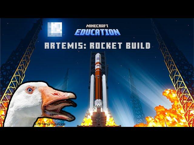 Minecraft Artemis: Rocket Build Gameplay