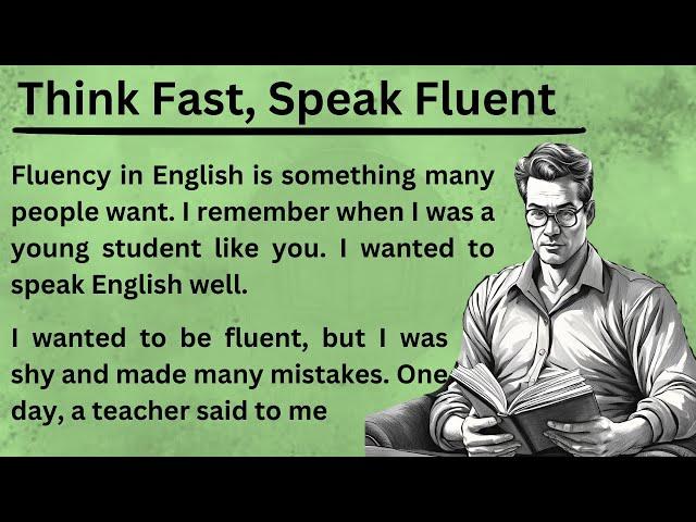 Think Fast, Speak Fluent || Graded Reader (Improve Your English) || Learn English Fast