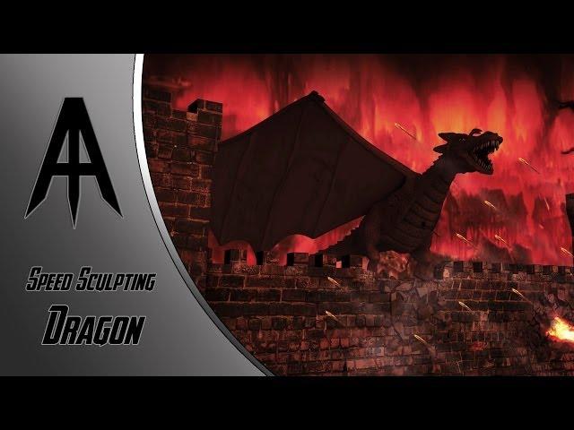 Cinema 4D | Speed sculpting | Dragon